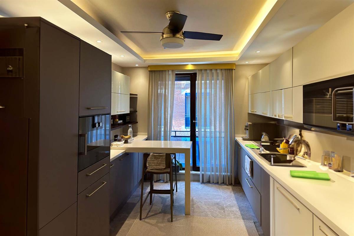 Dante Fırçalanmış Nikel - 112 Cm. Aydınlatmalı Tavan VantilatörüHunterFan