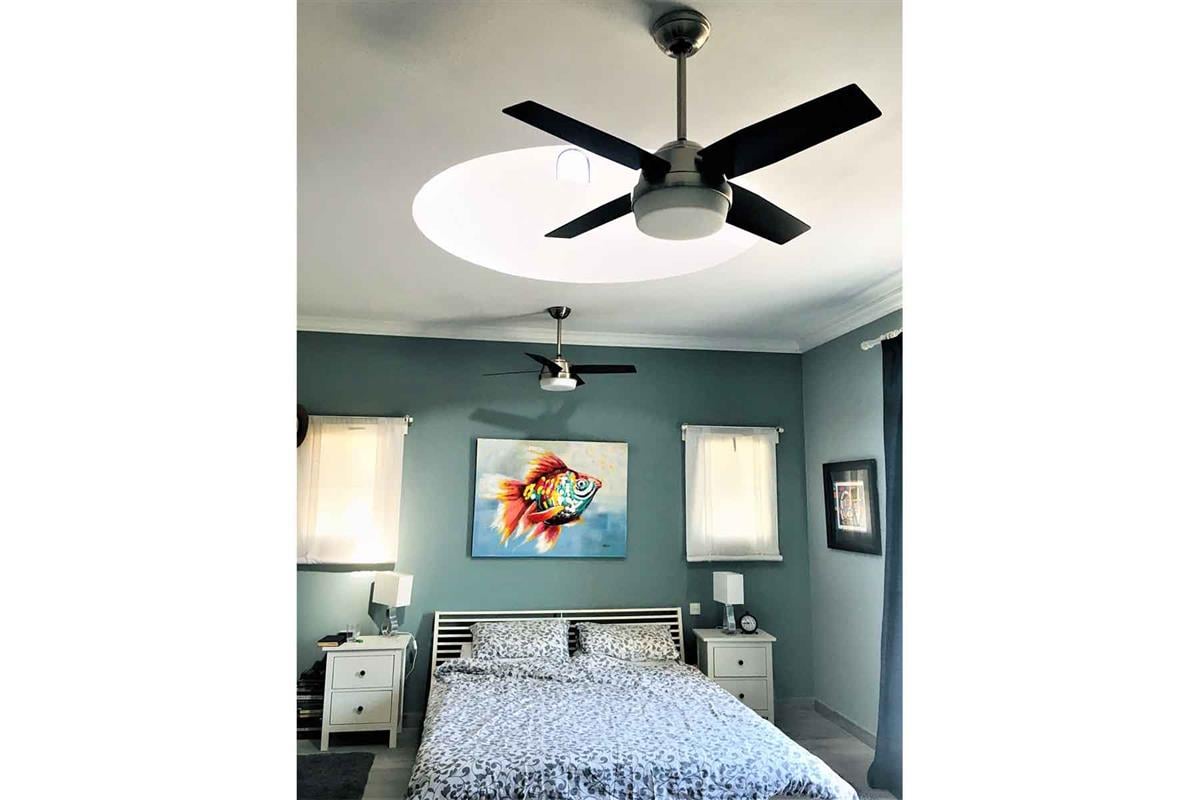 Dante Fırçalanmış Nikel - 112 Cm. Aydınlatmalı Tavan VantilatörüHunterFan