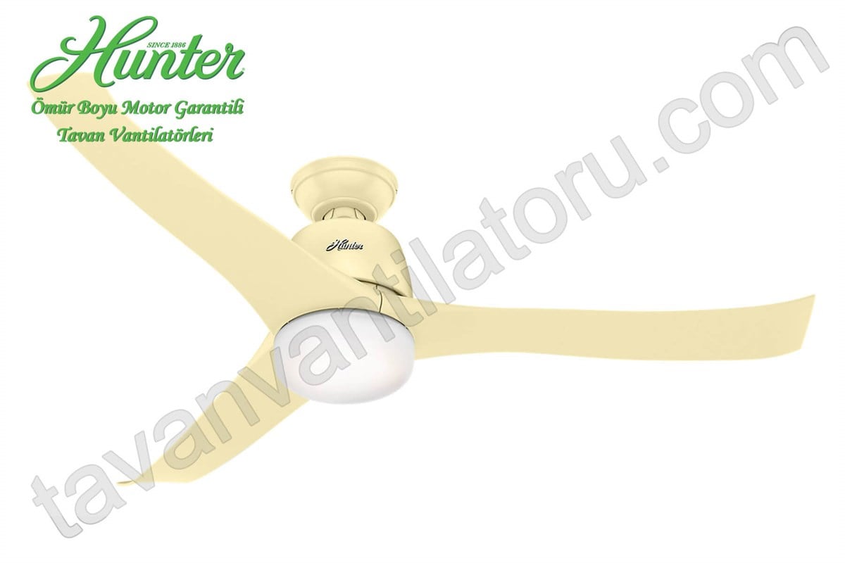 Harmony Açık Fil Dişi - 137 Cm. Aydınlatmalı Tavan VantilatörüHunterFan