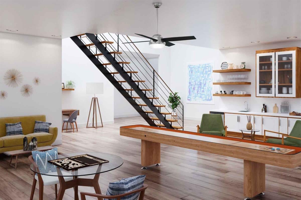 Dante Fırçalanmış Nikel - 112 Cm. Aydınlatmalı Tavan VantilatörüHunterFan