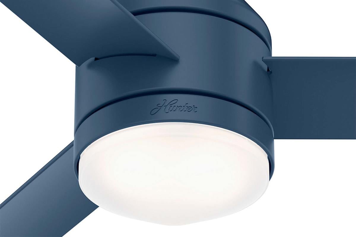 Dublin İndigo Mavisi - 112 Cm. Aydınlatmalı Tavan VantilatörüHunterFan