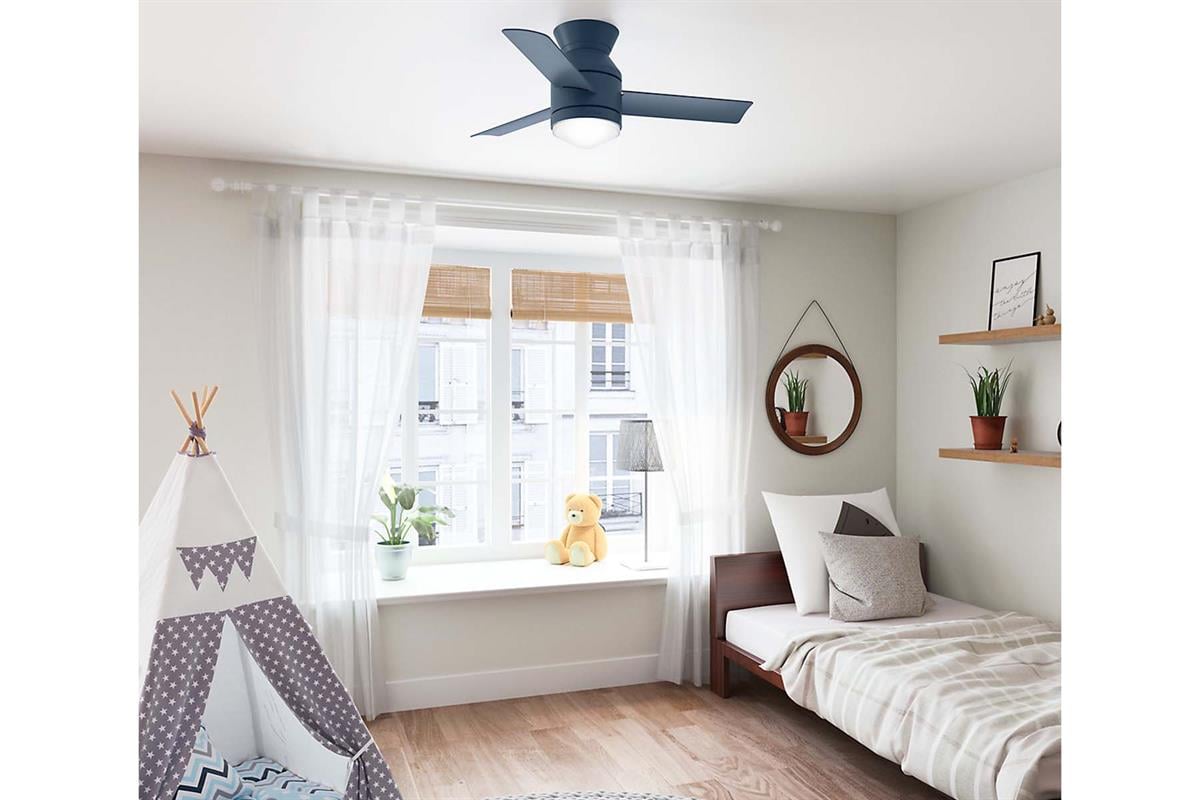 Dublin İndigo Mavisi - 112 Cm. Aydınlatmalı Tavan VantilatörüHunterFan