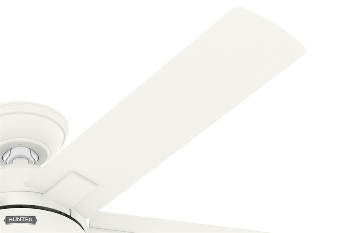 Zeal Beyaz 132 Cm. Aydınlatmalı Tavan VantilatörüHunterFan