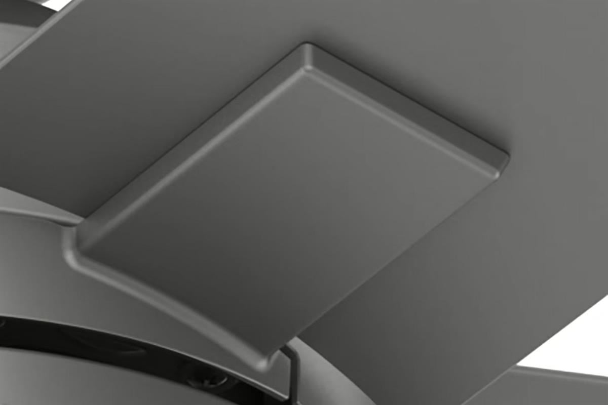 Zeal Mat Gümüş 132 Cm. Aydınlatmalı Tavan VantilatörüHunterFan