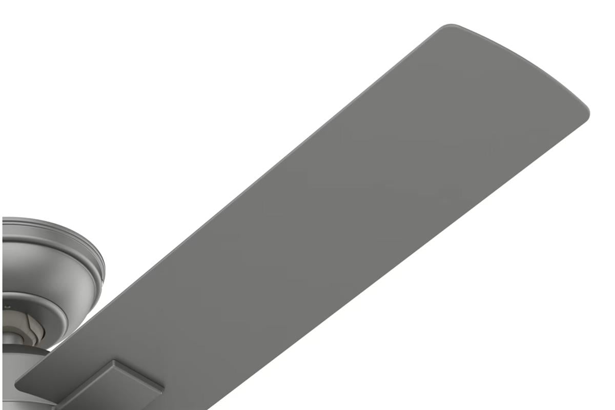 Zeal Mat Gümüş 132 Cm. Aydınlatmalı Tavan VantilatörüHunterFan