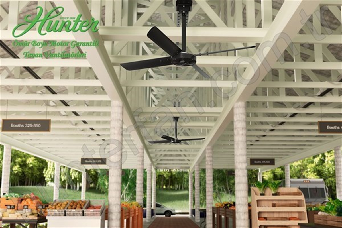 XP - 213 Cm. Çapında Endüstriyel Geniş Alan Tavan VantilatörüHunterFan