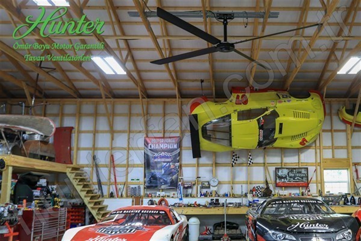 XP - 213 Cm. Çapında Endüstriyel Geniş Alan Tavan VantilatörüHunterFan