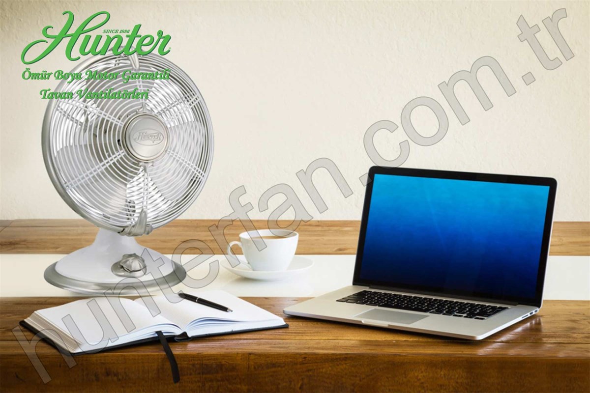 Metropolitan Beyaz Masa FanıHunterFan