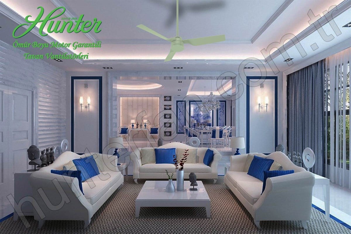 Cabo Frio Pastel Yeşil - 132 Cm. Dış Mekan Tavan VantilatörüHunterFan