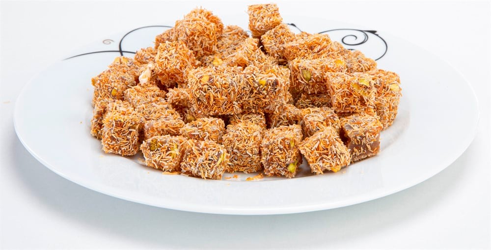 Çifte Kavrulmuş Bol Antep Fıstıklı Kadayıflı Lokum 400gr.