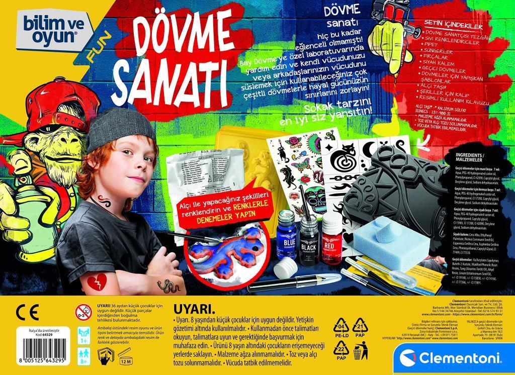 CLEMENTONIClementoni Bilim ve Oyun Dövme Sanatı 64329