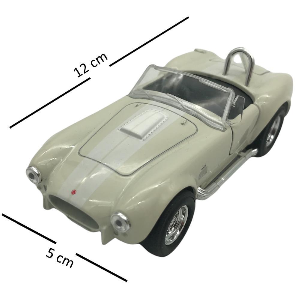 FARBUFarbu Oyuncak 1:38 Metal Çek Bırak Araba 1965 Shelby Cobra 427 S/C 43761D