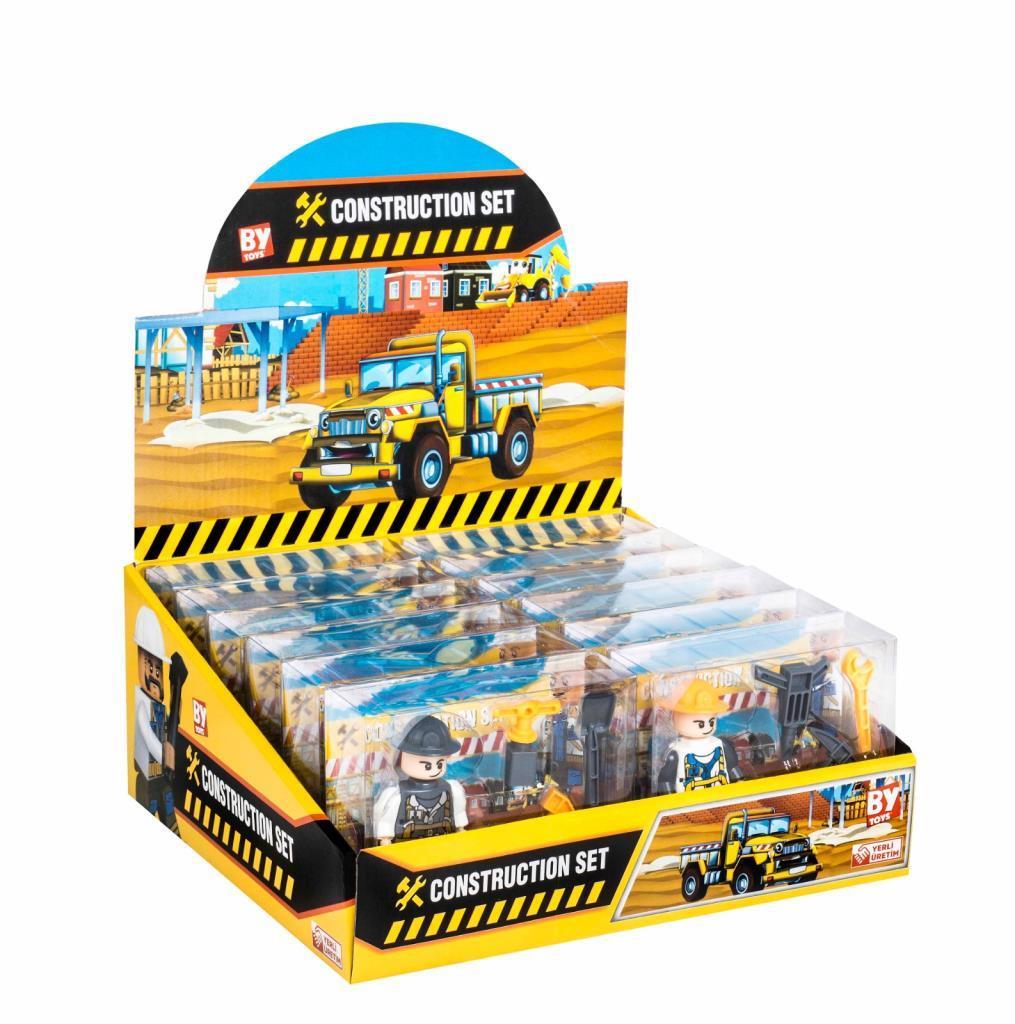 BayraktarBayraktar PVC Kutuda Küçük İşçi Yapı Oyuncak (LEGO) BP-603