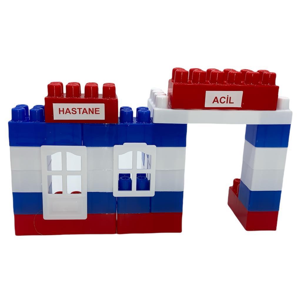 Asya OyuncakFarbu Oyuncak Lego 40 Parça Hastane Yapı Blokları Seti