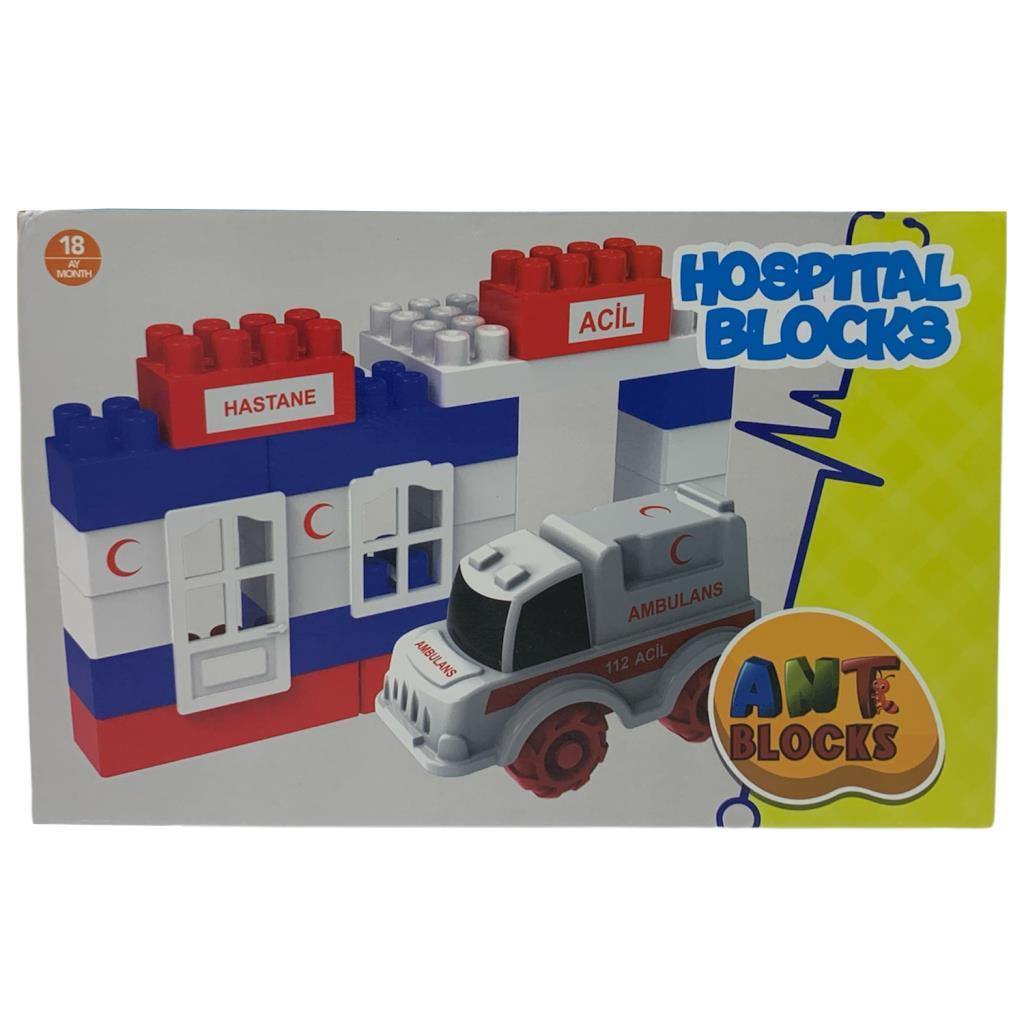 Asya OyuncakFarbu Oyuncak Lego 40 Parça Hastane Yapı Blokları Seti