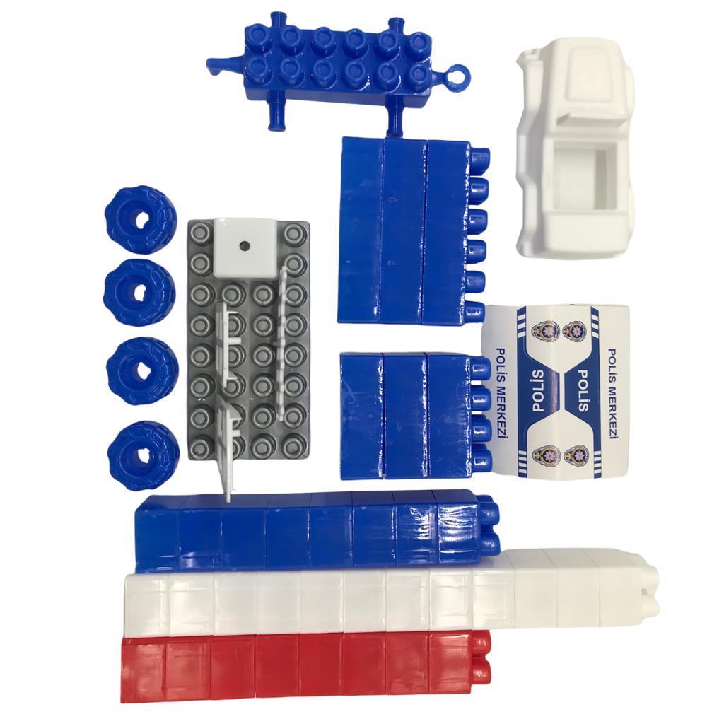 Asya OyuncakFarbu Oyuncak Lego 45 Parça Polis Yapı Blokları Seti