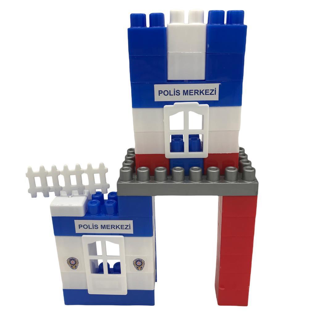 Asya OyuncakFarbu Oyuncak Lego 45 Parça Polis Yapı Blokları Seti