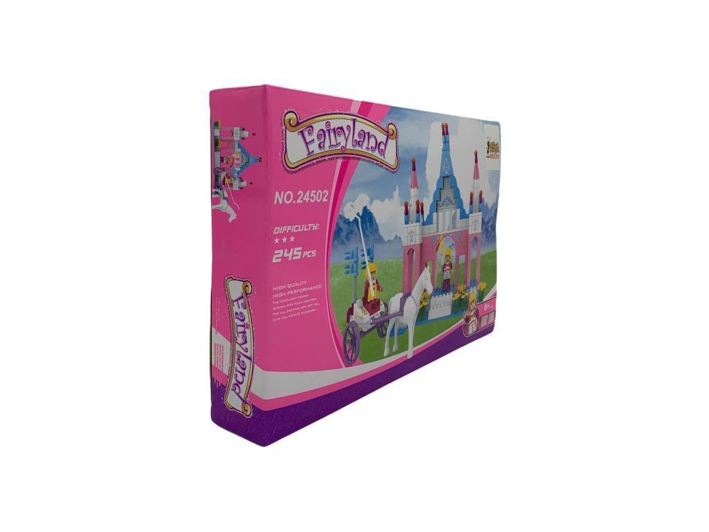 Asya OyuncakAsya Oyuncak Fairyland Lego Şato ve Arabalı At 245 Parça Yapım Seti 0131-24502