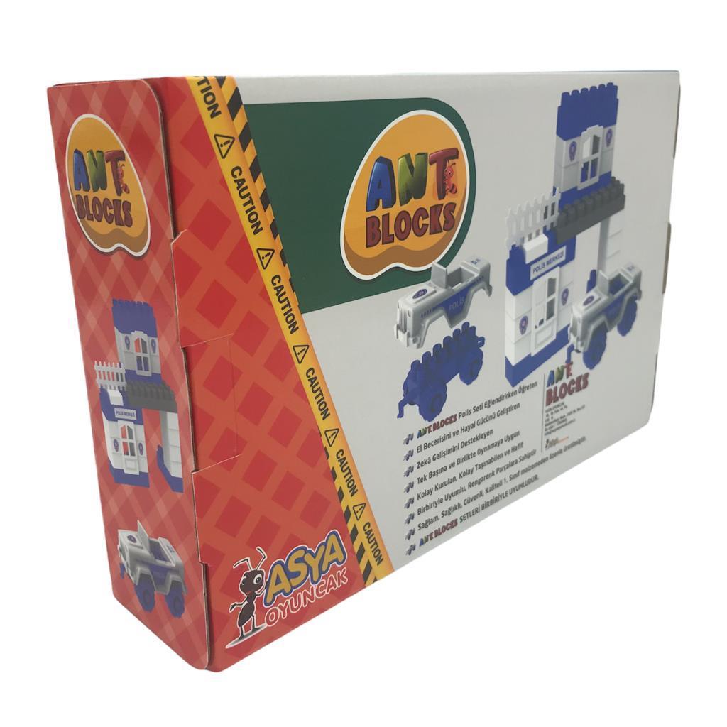 Asya OyuncakFarbu Oyuncak Lego 45 Parça Polis Yapı Blokları Seti