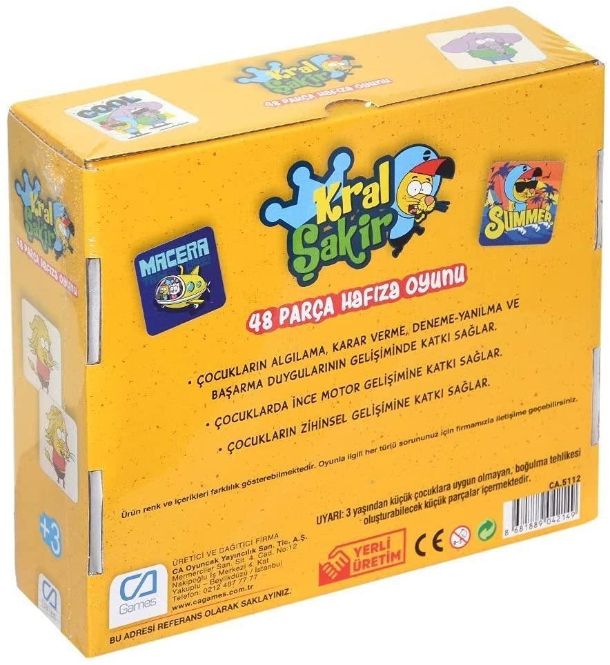 CA GamesCa Games Kral Şakir Memory - Hafıza Eşleştirme Kartları CA.5112