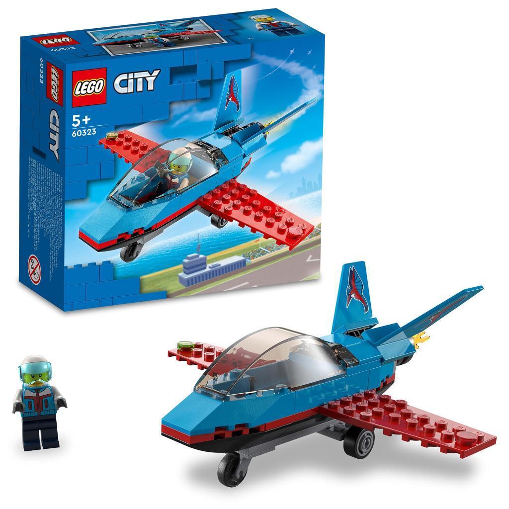 LEGOLEGO® City Gösteri Uçağı 60323 - 5 Yaş ve Üzeri Çocuklar için Pilot Minifigürü İçeren Oyuncak Jet Yapım Seti (59 Parça)