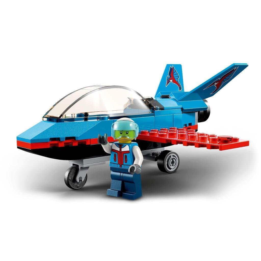 LEGOLEGO® City Gösteri Uçağı 60323 - 5 Yaş ve Üzeri Çocuklar için Pilot Minifigürü İçeren Oyuncak Jet Yapım Seti (59 Parça)