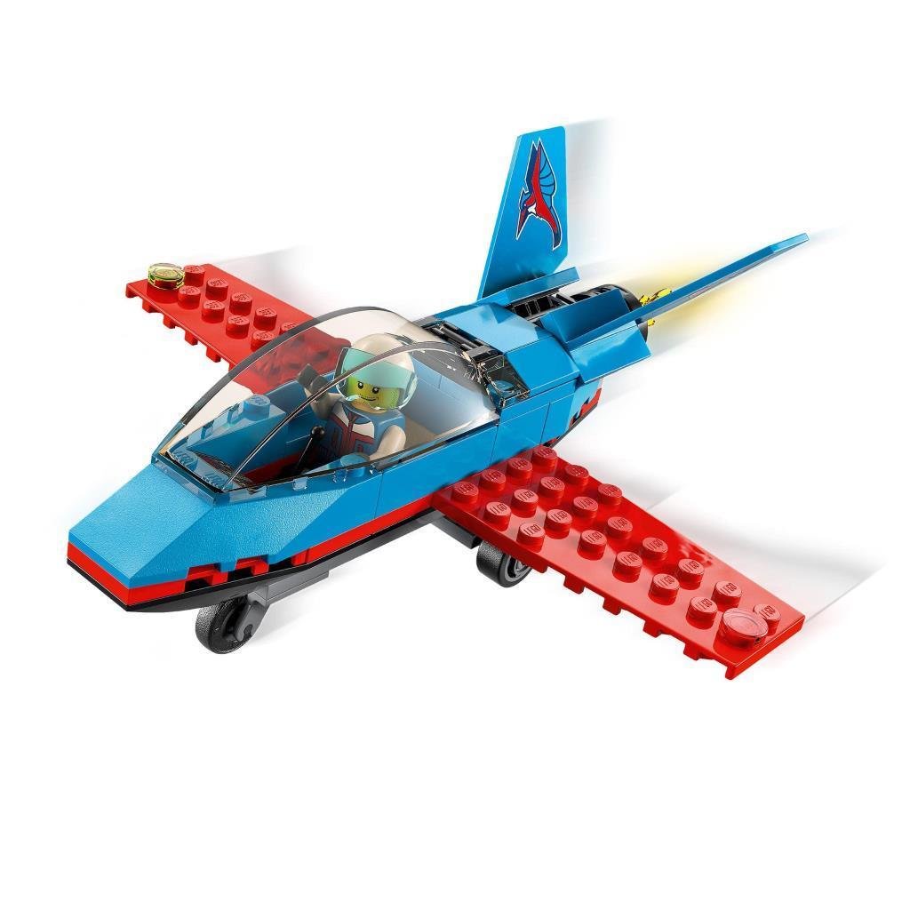 LEGOLEGO® City Gösteri Uçağı 60323 - 5 Yaş ve Üzeri Çocuklar için Pilot Minifigürü İçeren Oyuncak Jet Yapım Seti (59 Parça)