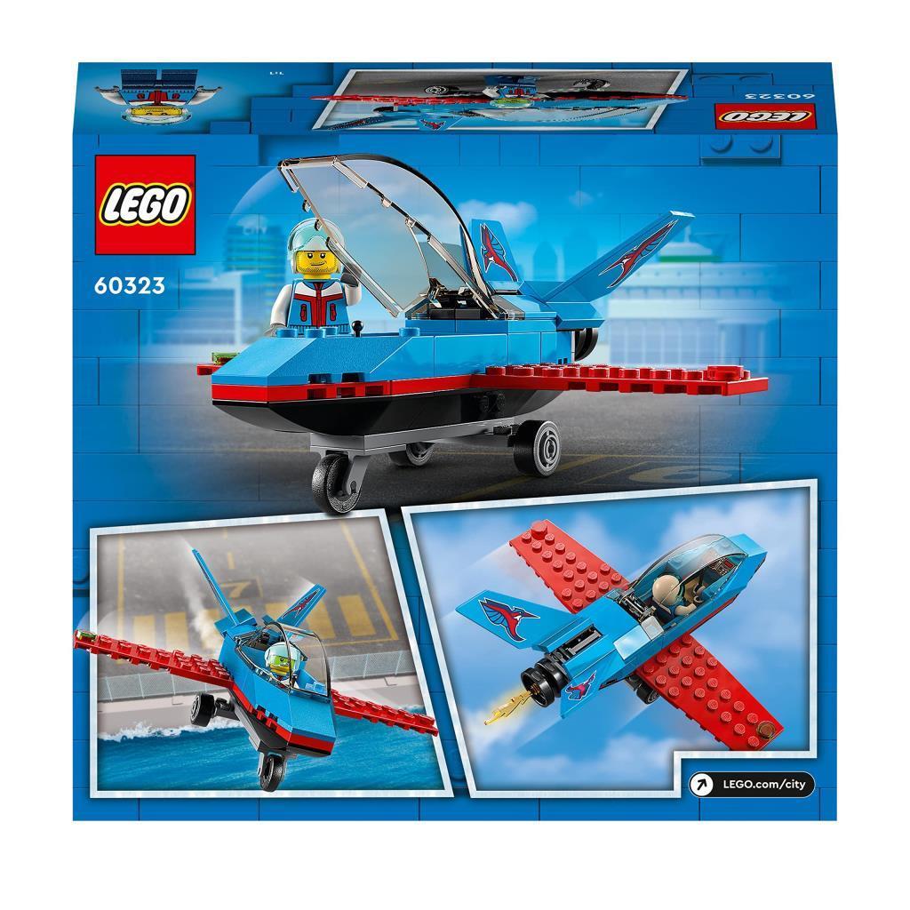 LEGOLEGO® City Gösteri Uçağı 60323 - 5 Yaş ve Üzeri Çocuklar için Pilot Minifigürü İçeren Oyuncak Jet Yapım Seti (59 Parça)