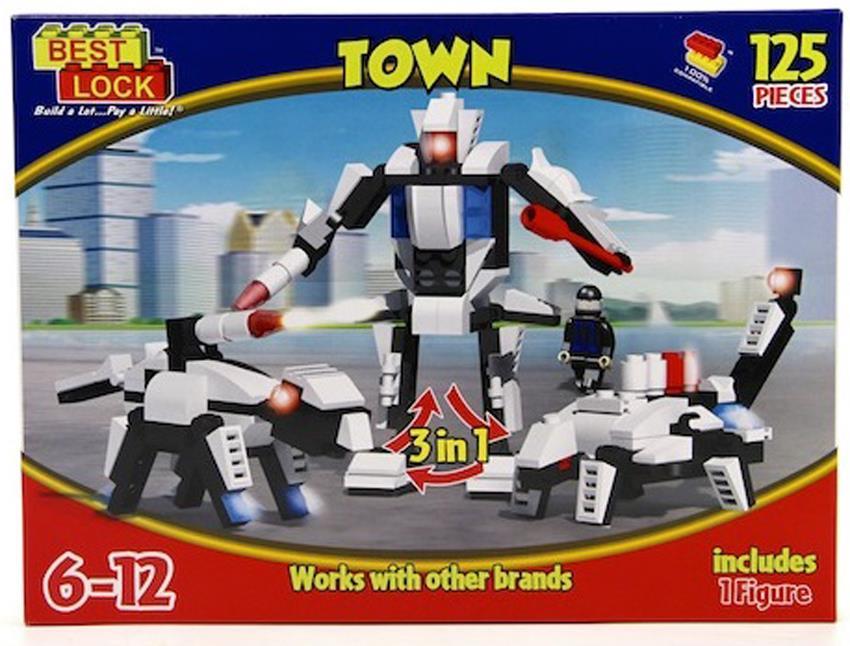 VARDEMYap Boz Blok Oyun Seti 125 Parça Robot , Araba Yap Boz Blok Vardem