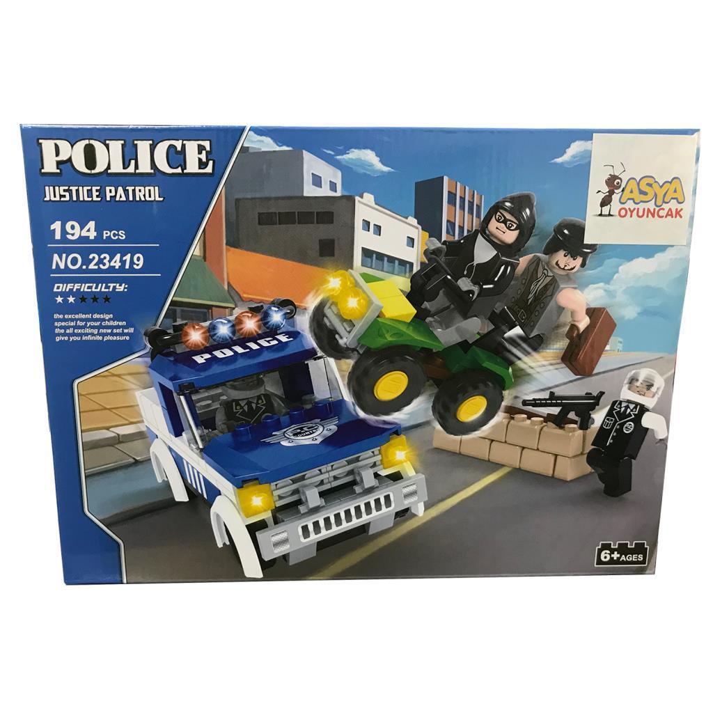 Asya OyuncakAsya Oyuncak Ant Bricks 194 Parça Polis Seti 0131-23419