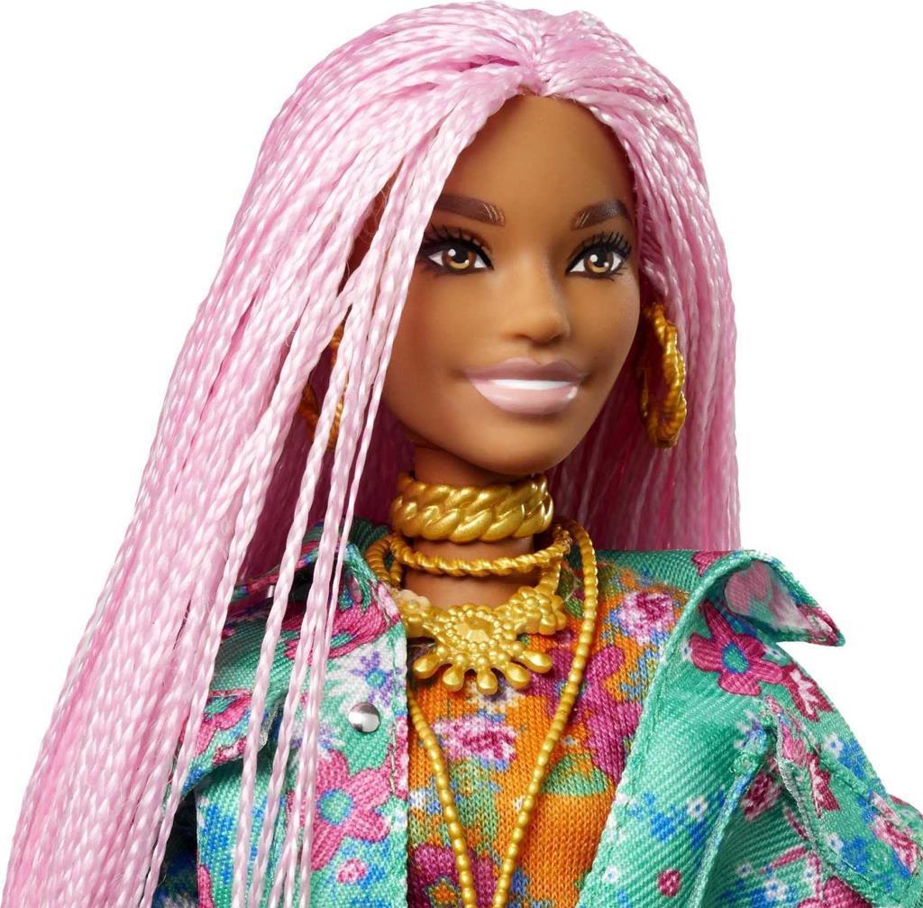 barbieMattel Barbie Extra Doll - Pink Braids GXF09-JA10-19A