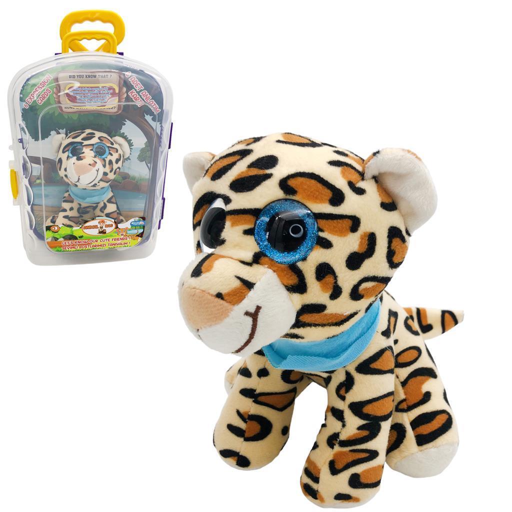 Asya OyuncakAsya Oyuncak Bavulda Peluş Leopar CESE-10044 Çantalı Peluş Leopar