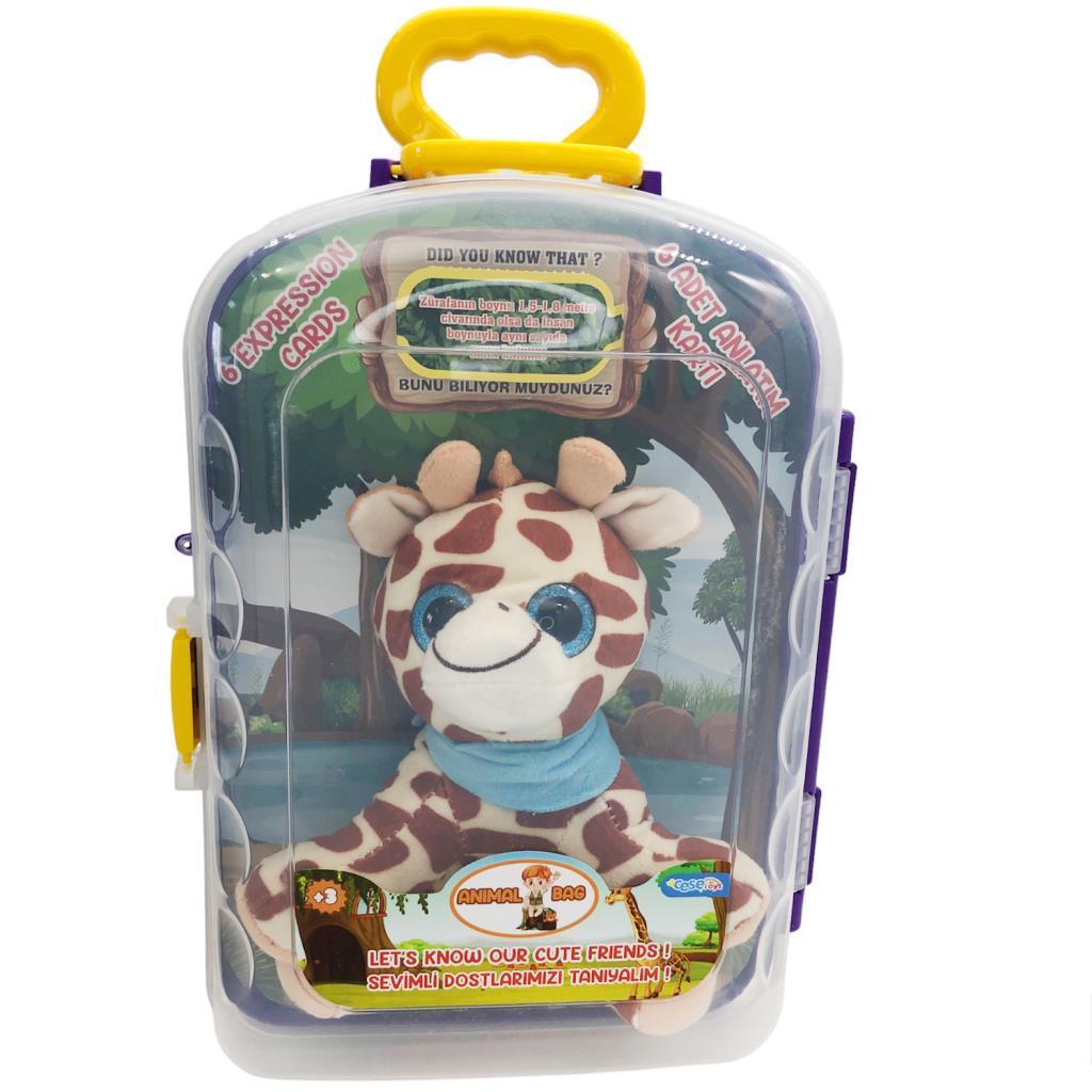 Asya OyuncakAsya Oyuncak Bavulda Peluş Zürafa CESE-10044 Çantalı Peluş Zürafa 