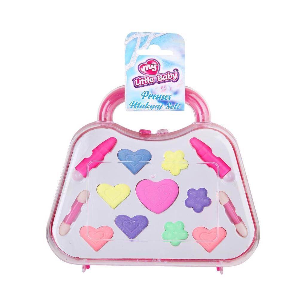 LİMONLimon Oyuncak Çocuklar İçin Parti Oyuncakları My Little Baby Prenses Pembe Çantalı Makyaj Seti 