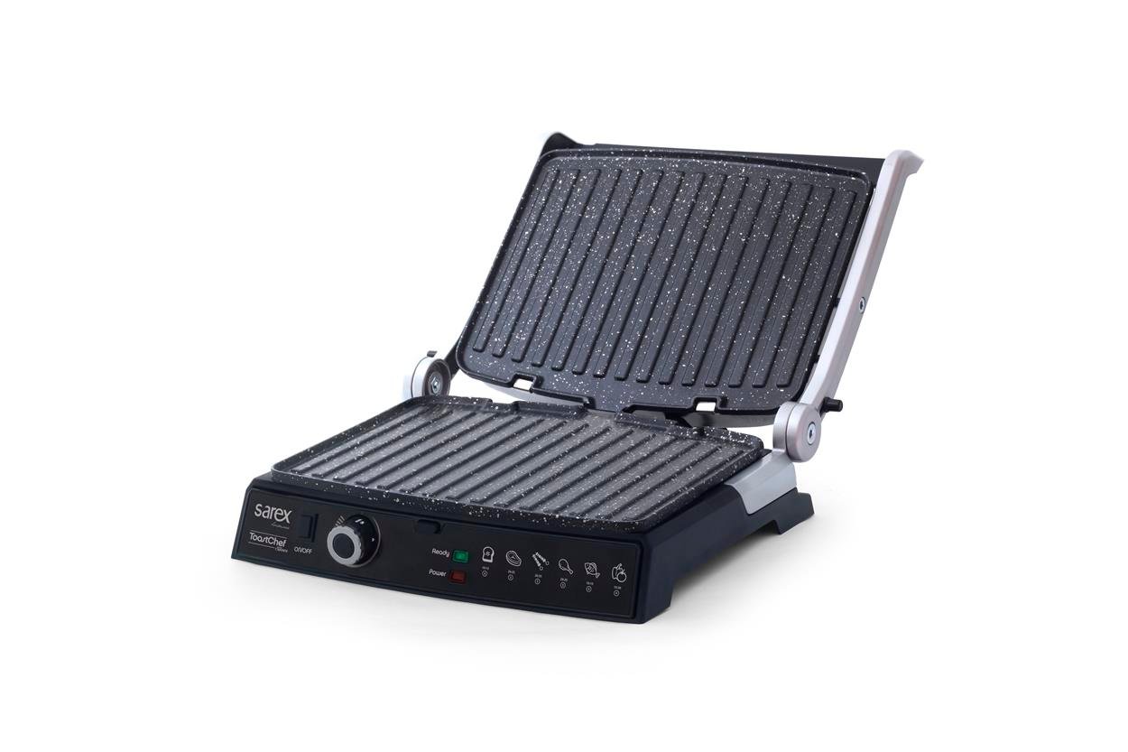 SR-3411 TOASTCHEF SİLVER  IZGARA VE TOST MAKİNESİ