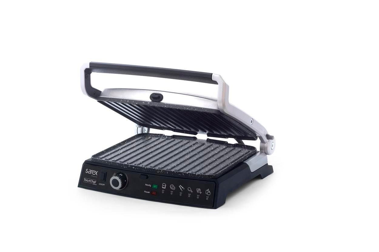 SR-3411 TOASTCHEF SİLVER  IZGARA VE TOST MAKİNESİ