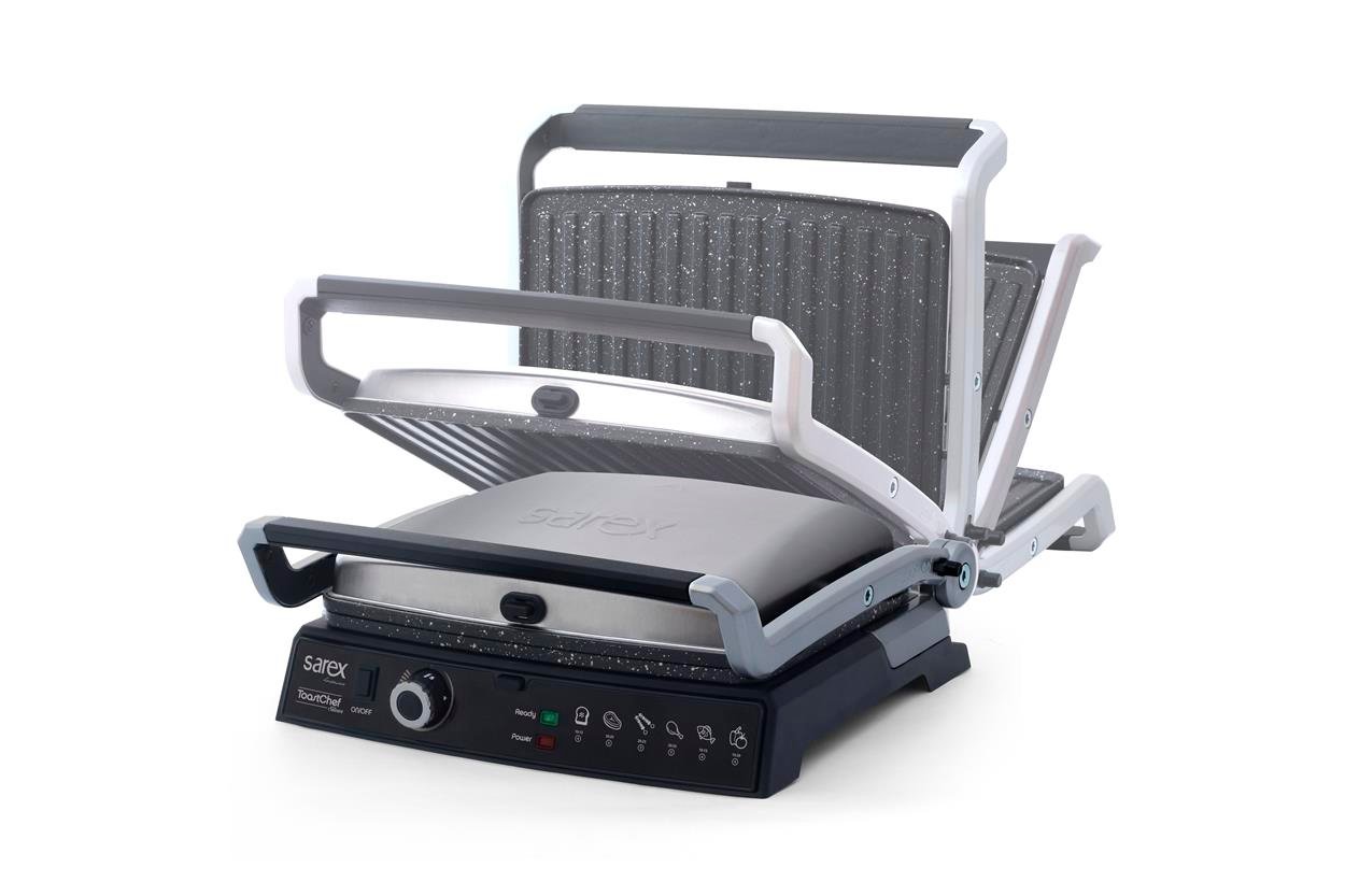 SR-3411 TOASTCHEF SİLVER  IZGARA VE TOST MAKİNESİ