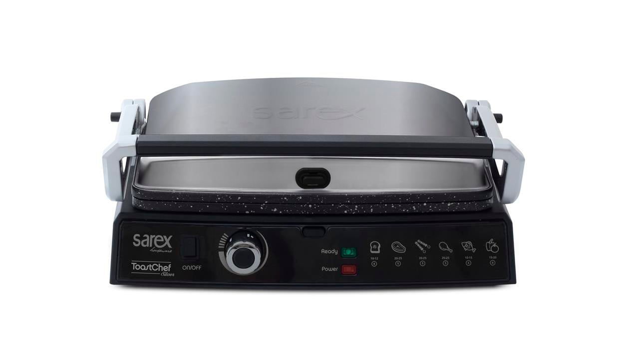 SR-3411 TOASTCHEF SİLVER  IZGARA VE TOST MAKİNESİ