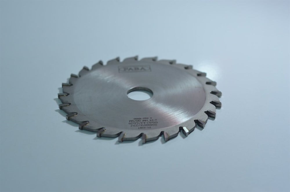 Faba Mdf, Suntalam Yatar Daire Testeresi Tekli Çizer (TRF) 125*3,1/4,3*20 Z:24 GR/GM HW