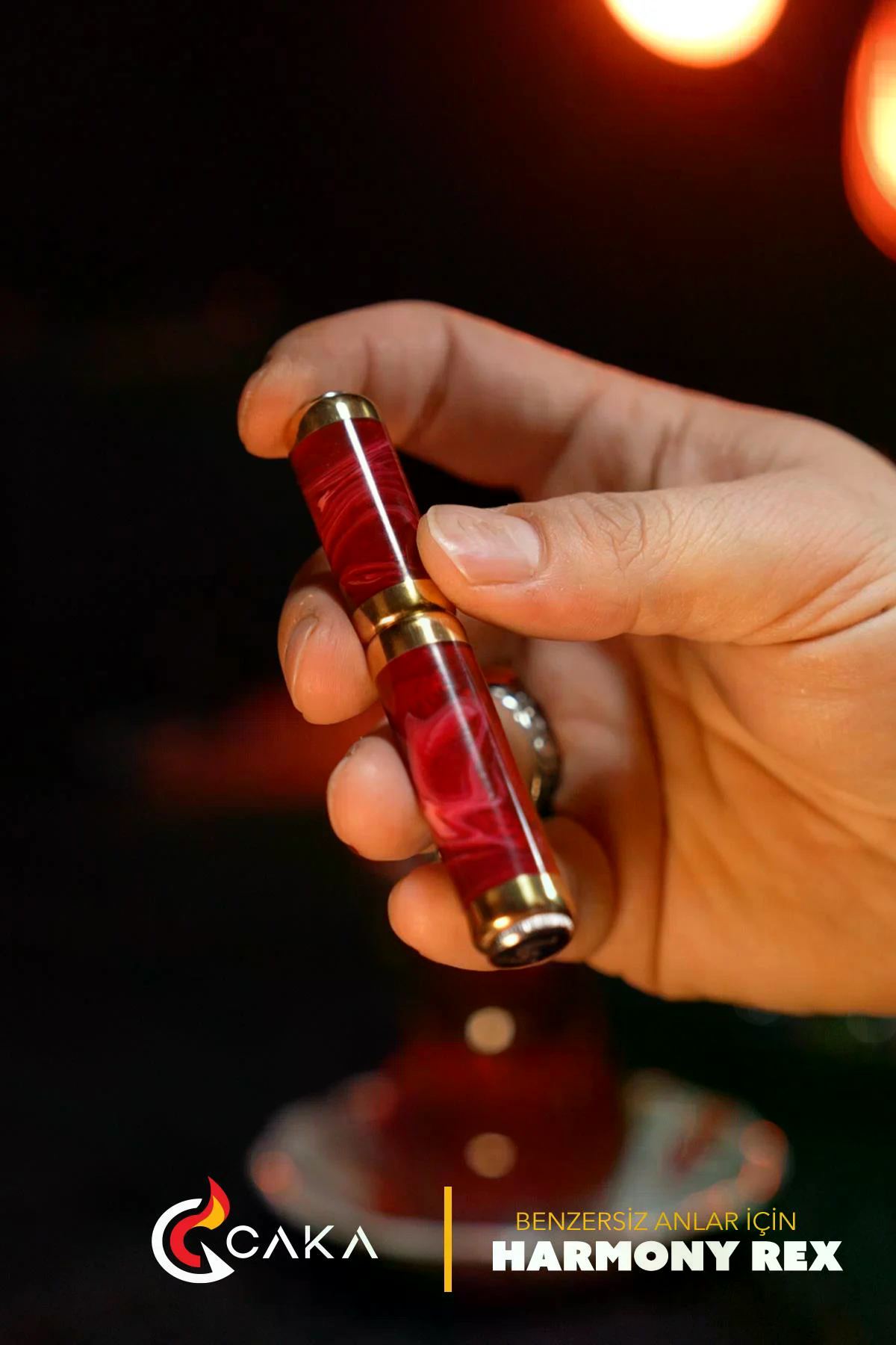 CKL-077,Caka Lighter Rex Harmony Kırmızı Benzinli Çakmak