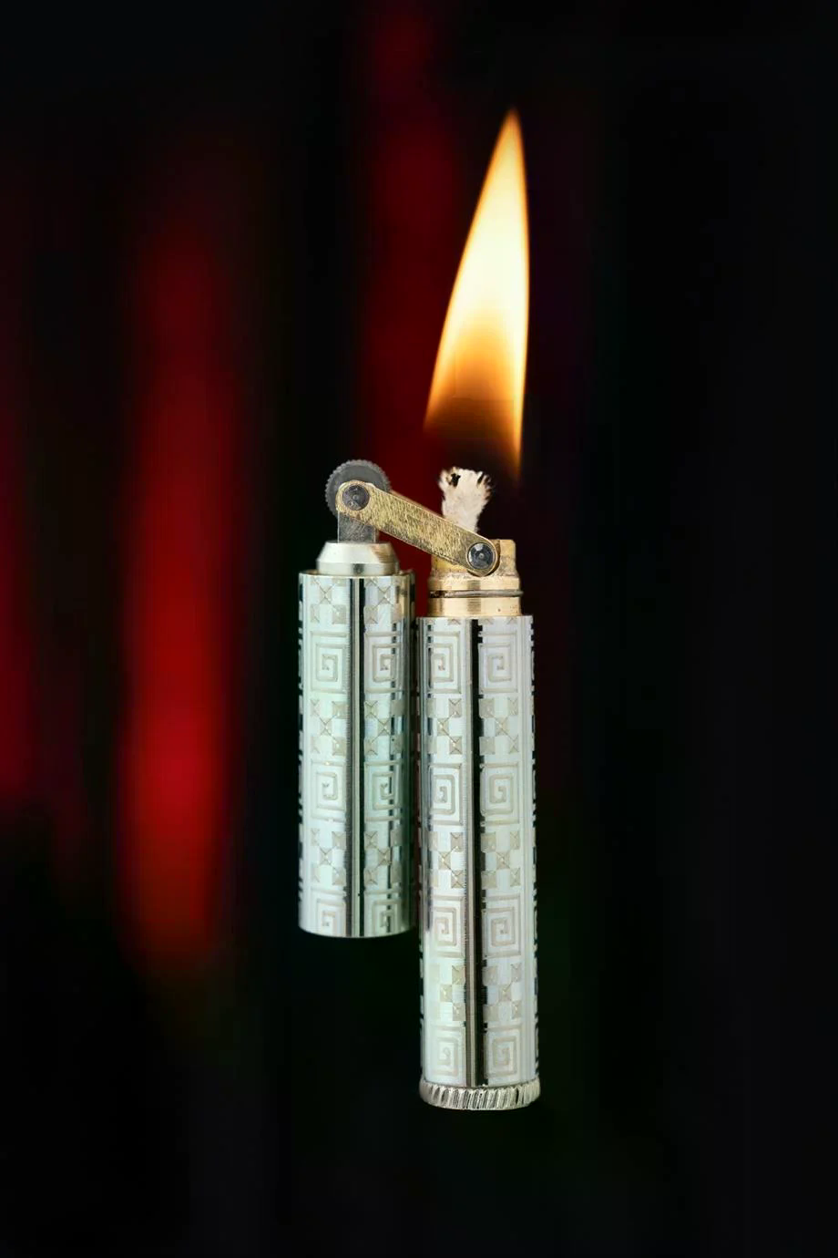 CKL-009,Caka Lighter Kare Desen Benzinli Çakmak
