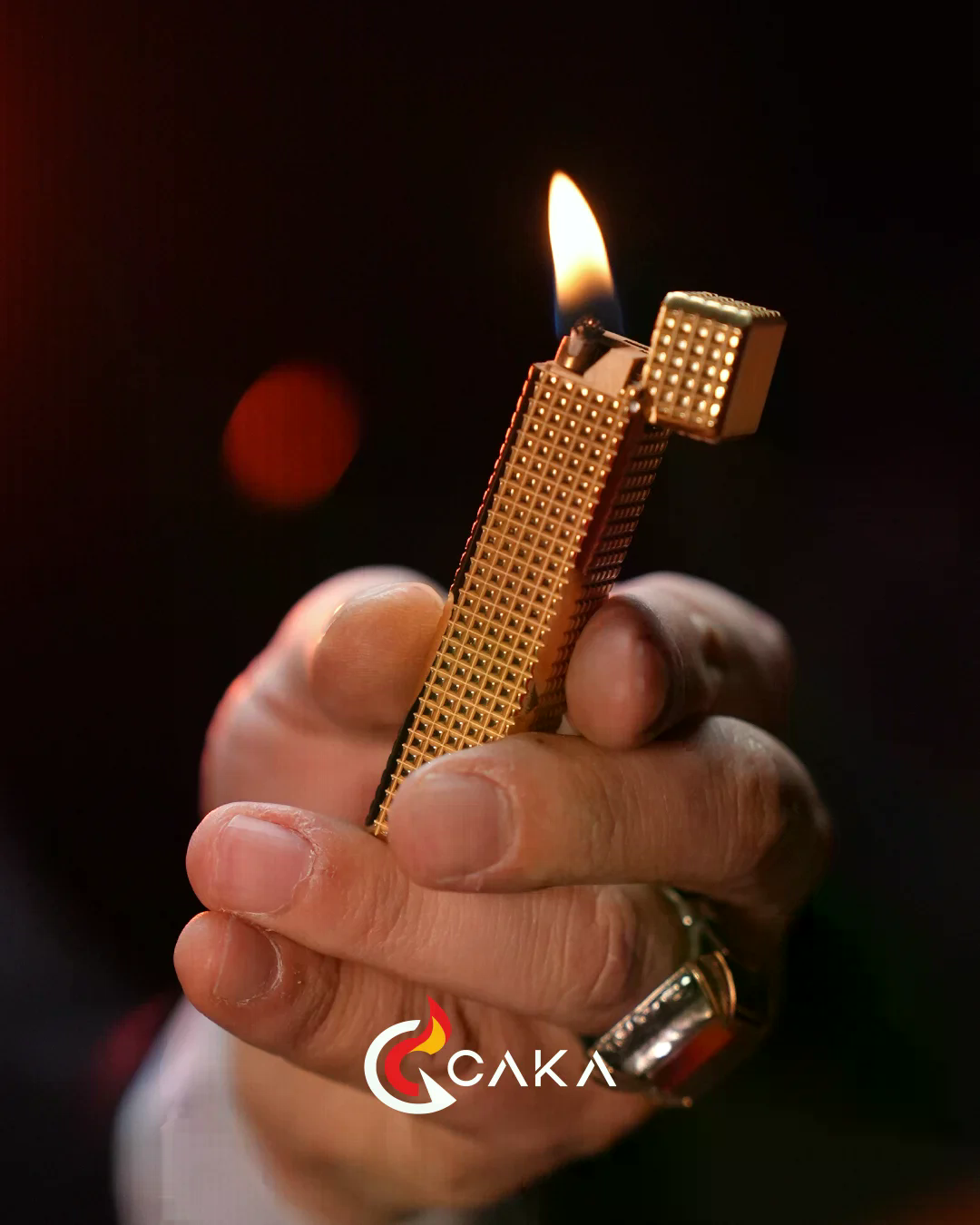 CKL-062,Caka Lighter Petra Titan Gold Benzinli Çakmak
