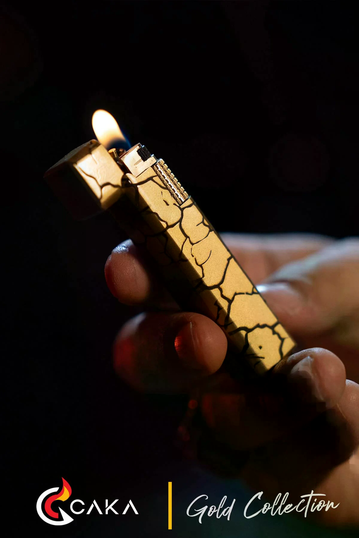 CKL-051,Caka Lighter Petra 6 Collection Gold Benzinli Çakmak