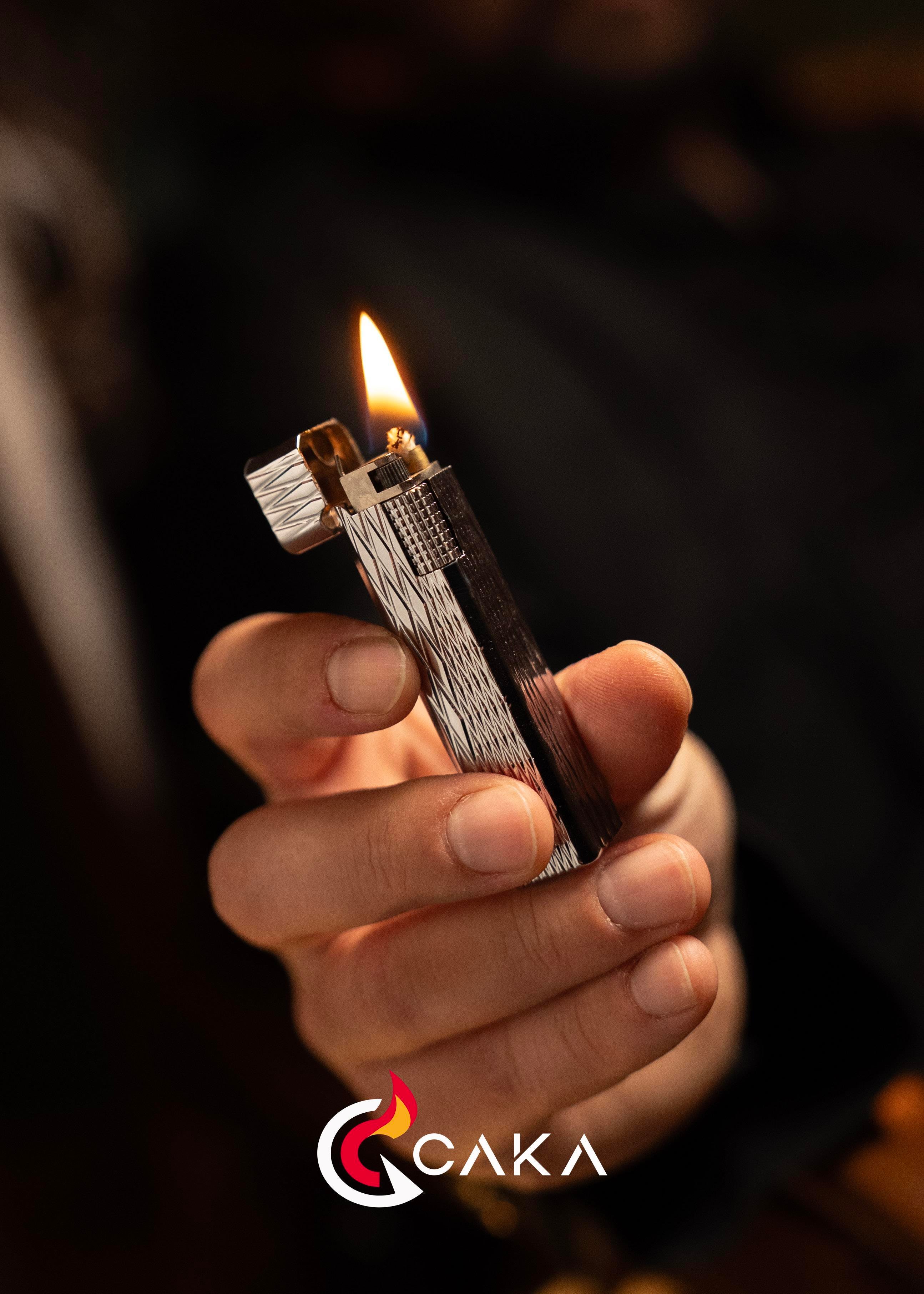 CKL-067,Caka Lighter Petra Titan Silver Benzinli Çakmak