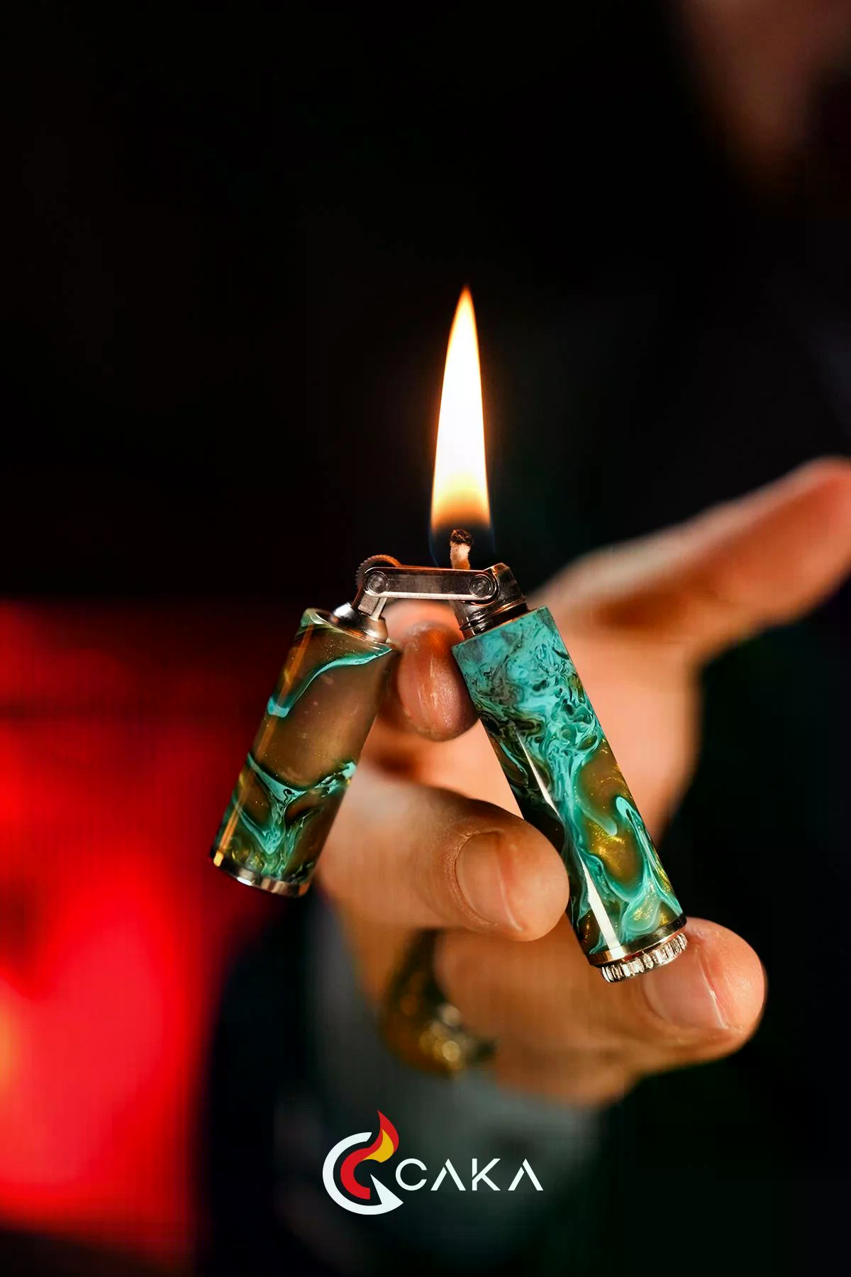 CKL-071,Caka Lighter ODKKA Turquiose Benzinli Çakmak