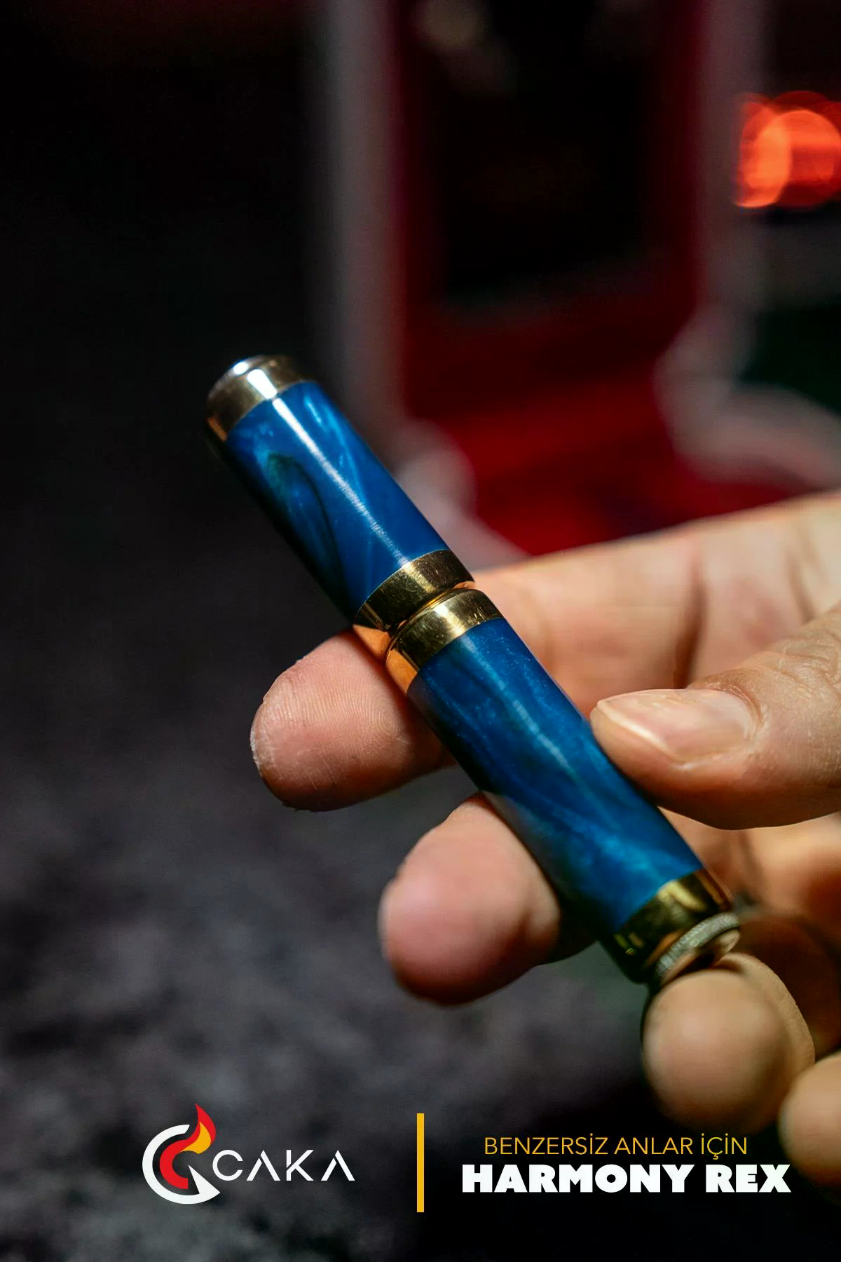 CKL-079,Caka Lighter Rex Harmony Simli Mavi Benzinli Çakmak