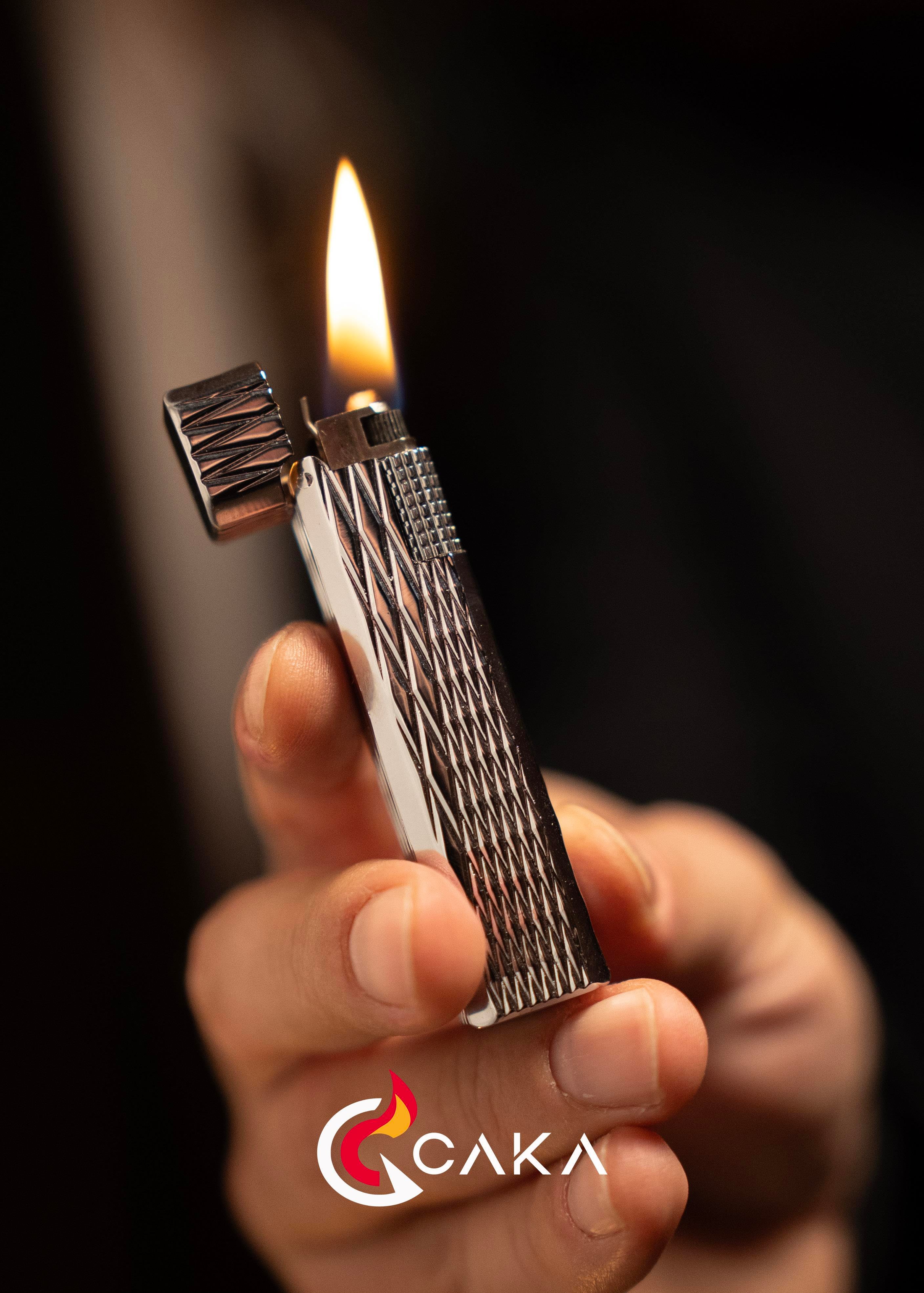 CKL-067,Caka Lighter Petra Titan Silver Benzinli Çakmak