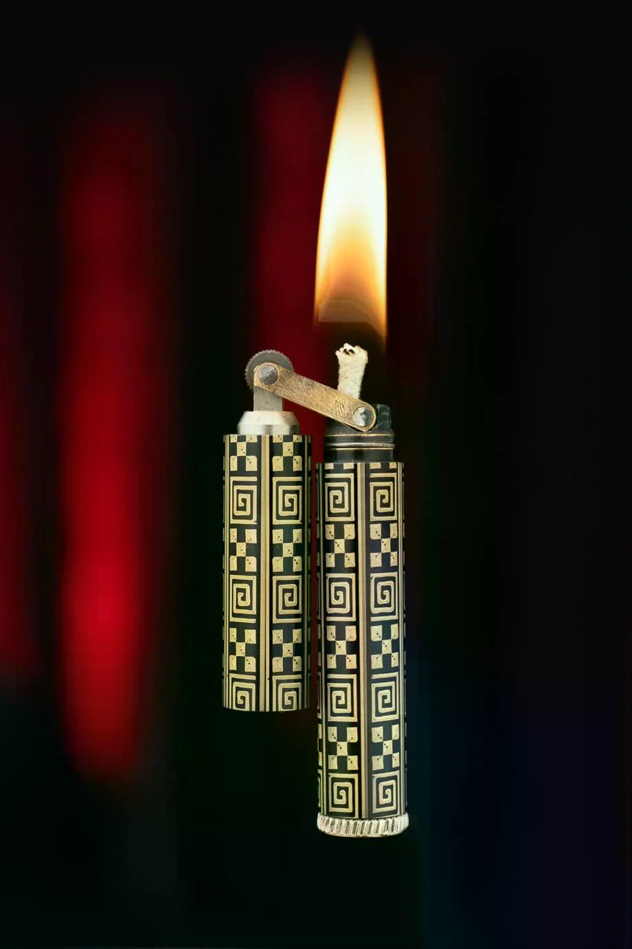 CKL-006,Caka Lighter Kare Desen Benzinli Çakmak