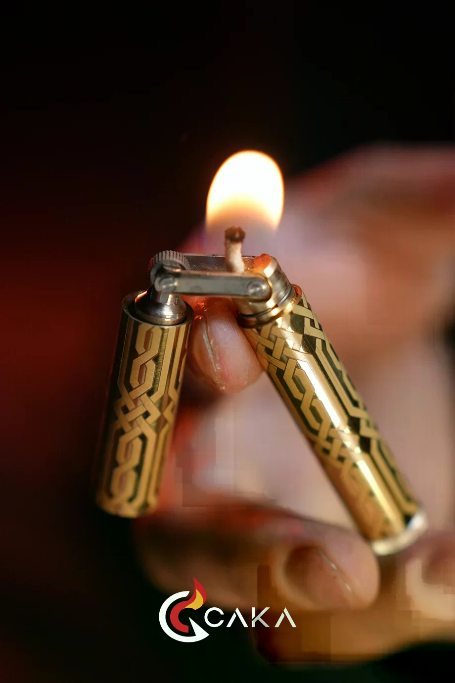 CKL-021,Caka Lighter Catena Gold Benzinli Çakmak