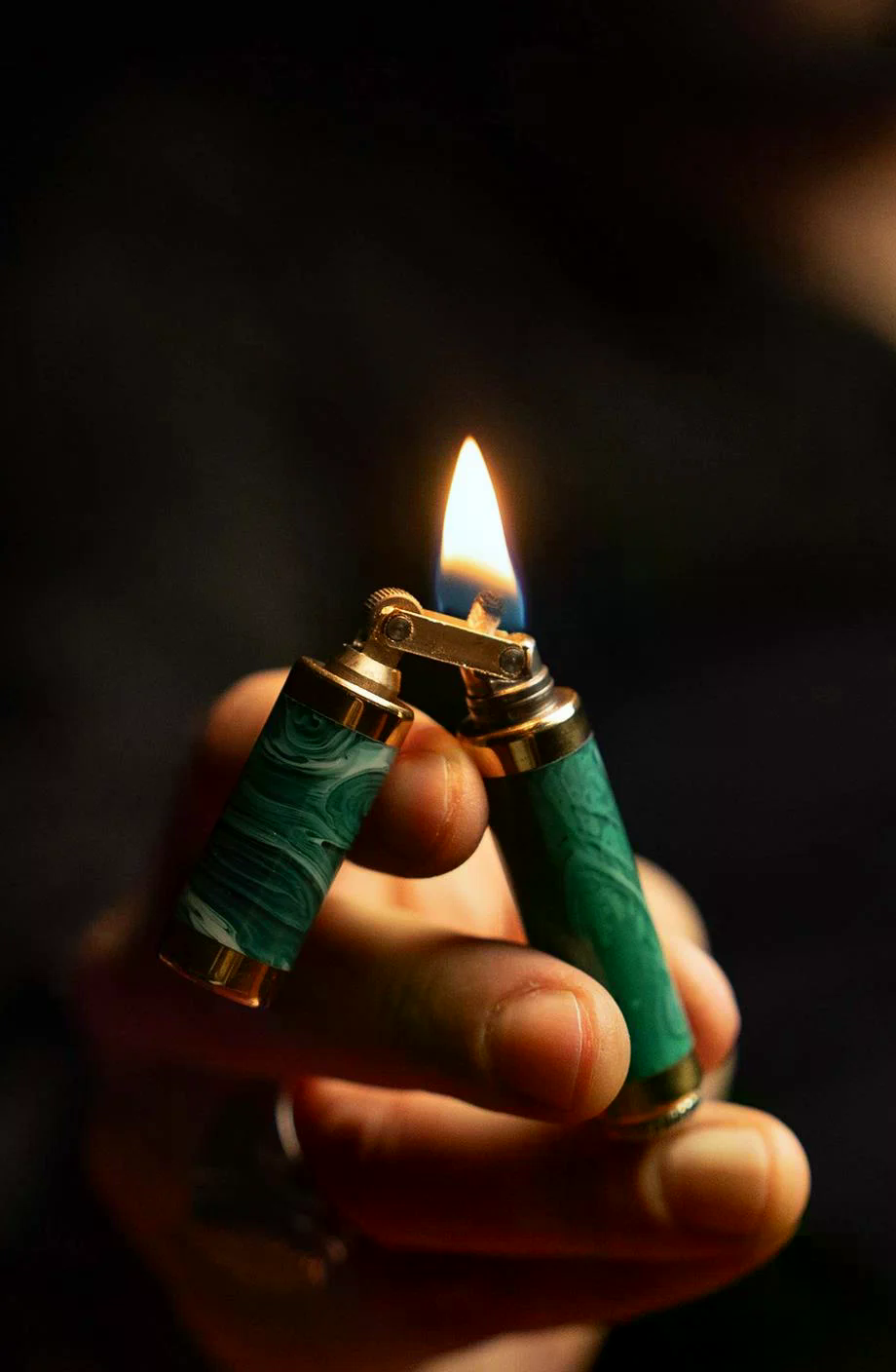 CKL-082,Caka Lighter Rex Harmony Koyu Yeşil Benzinli Çakmak